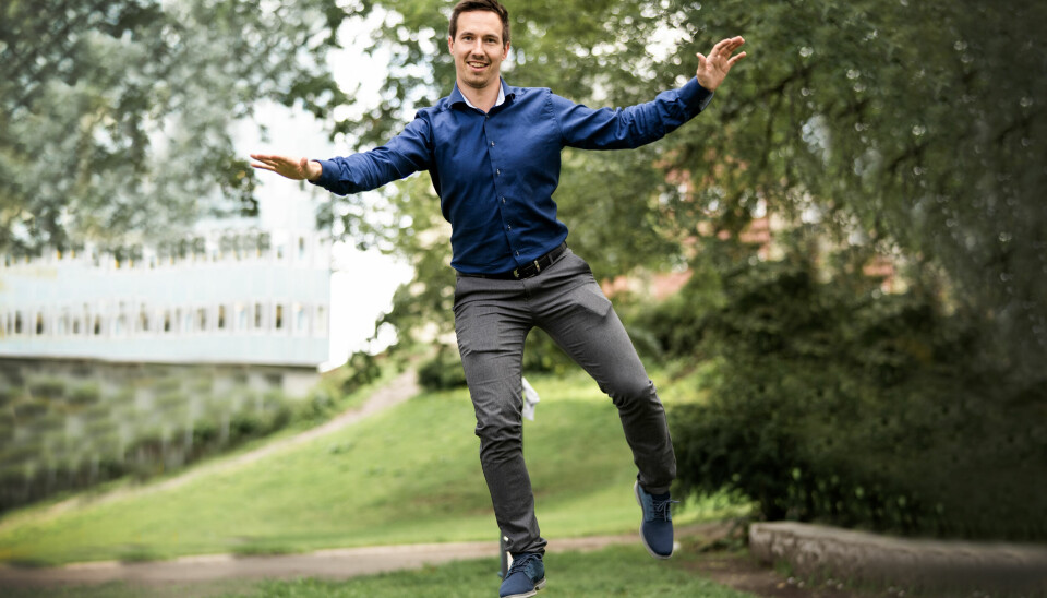 Lars Espen Nordhus forteller om hvordan han har sjongler ytelse de siste syv årene. 📸 : Privat