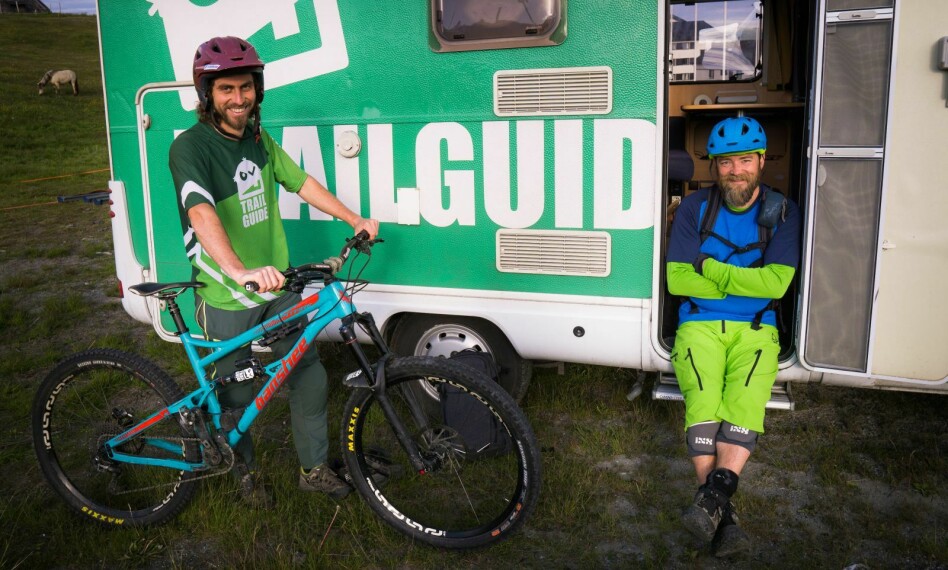 Peter Seidl (til venstre) og Bjørn Jarle Kvande (til høyre) står bak Trailguide.net. 📸: Privat