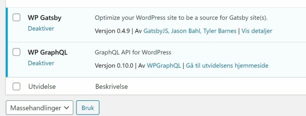 Bruk Wordpress som headless CMS, med Kurts Gatsby-løsning
