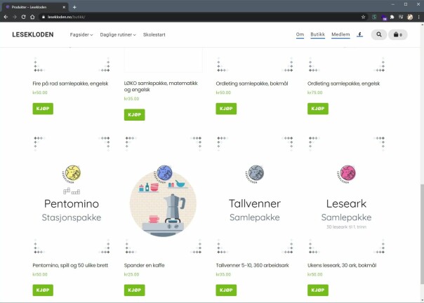 Gjennom en WooCommerce-nettbutikk får Lesekloden noe inntekt, så han i alle fall ikke skal måtte betale av egen lomme for hostingen.