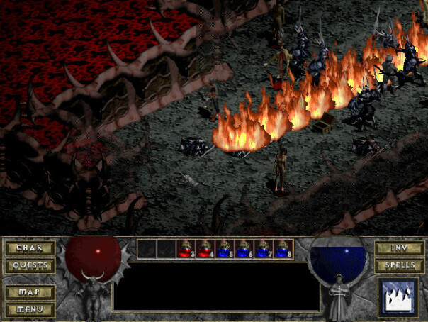 Mørkt, diabolsk og groteskt - Diablo definerte nærmest en hel estetikk da det kom ut i 1997. Eller 1996. Det er faktisk en diskusjon, tro det eller ei, som vi får ta en annen gang. 📸: GOG.com