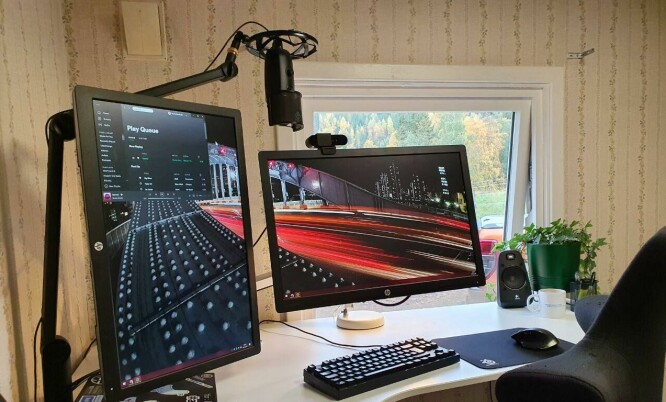 Brodwall har et skikkelig oppsett på småbruket. 📸: Privat