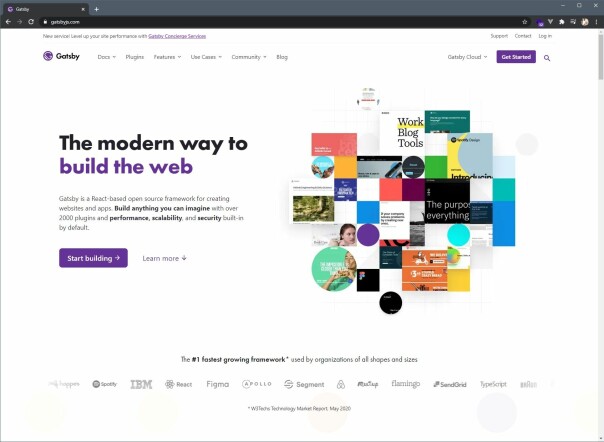 Gatsby.js.