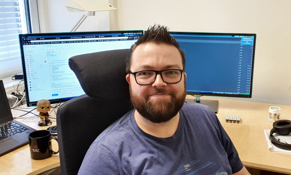 Forbundssekretær Geir Aasen i EL og IT Forbundet tror hjemmekontor har sine skyggesider når det kommer til overtid. 📸: Privat