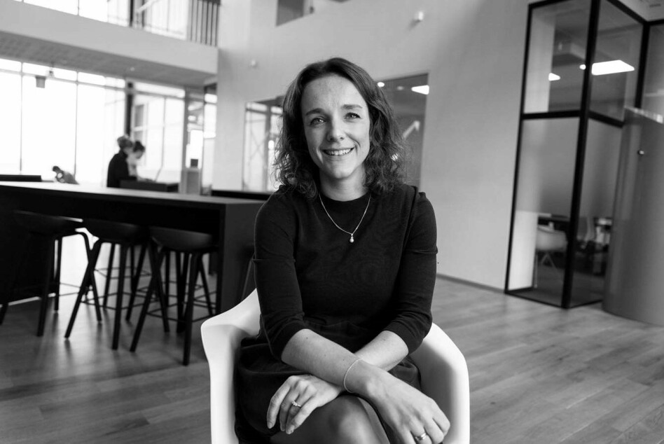 Benedicte Fjellanger i Sopra Steria var ukas gjest i kode24-timen, med masse gode råd for bedre samarbeid på hjemmekontor. 📸: Sopra Steria