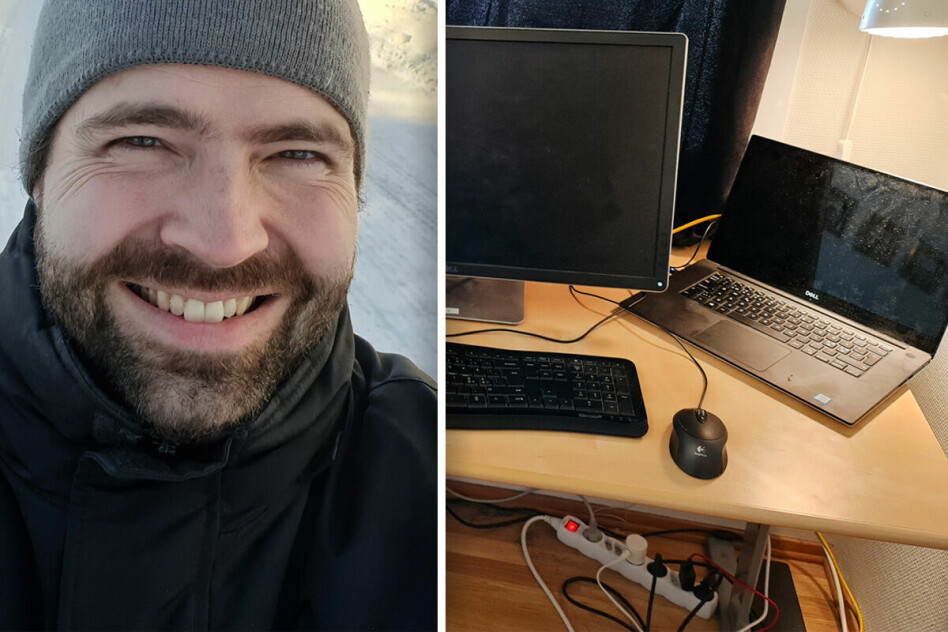 Are Espelid Wold jobber som seniorutvikler i TietoEVRY, fra hjemmekontoret i Molde. 📸: Privat