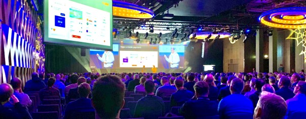- Deling noe av det viktigste vi gjør, mener Sven Malvik i Vipps. Her fra Microsoft sitt arrangement TechX Oslo. 📸: Privat