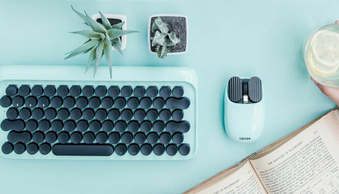 Tastaturet til Knut Melvær. 📸: Lofree