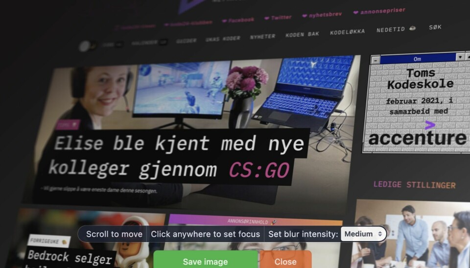 kode24 i Screenstab-drakt. 📸: skjermbilde