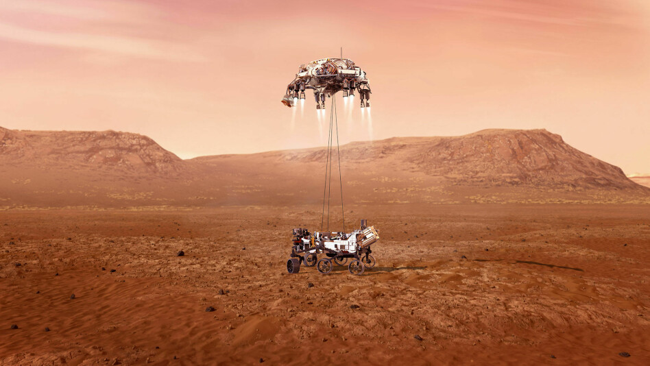 'Ganske kult at de lagde en real-time simulering av landingen rett i nettleseren. Den kan sees i replay, og bør sjekkes ut.' 📸: NASA