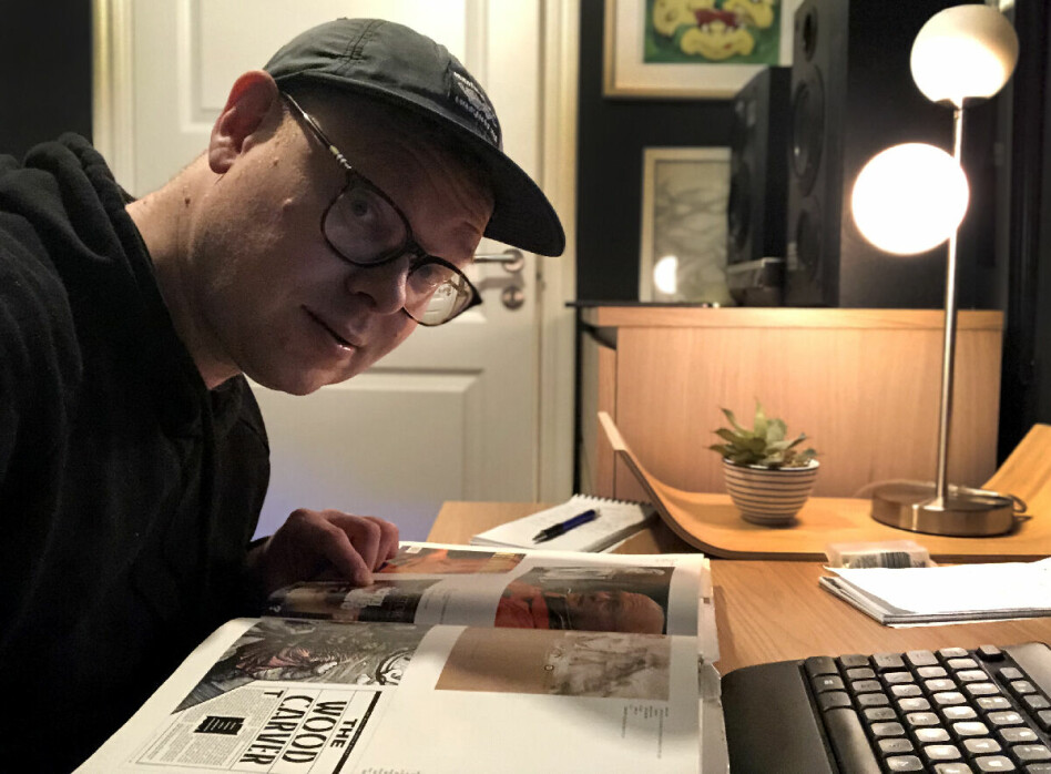 Jeg fikk aldri drømmekontoret på jobb, så jeg måtte lage et hjemme. 📸: Jørgen Jacobsen