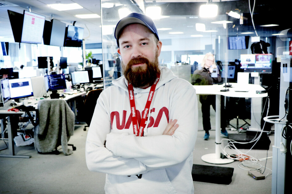 Tor-Henning Ueland går fra å være utvikler og 'redaksjonell hacker' i Dagbladet, til å jobbe for Statnett. 📸: Ole Petter Baugerød Stokke