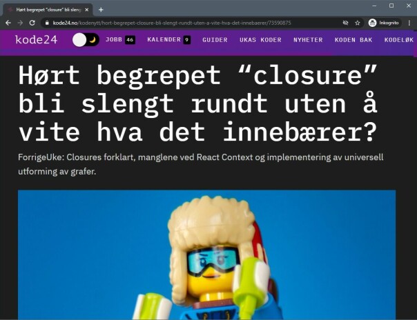 Hva har dette stock-bildet med denne kode24-artikkelen å gjøre? Ingenting. Prøv å finne bilder til abstrakte begreper innen programmering, sjælv.