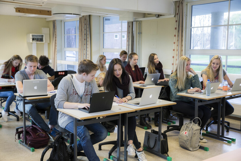 Elever på norske videregående skoler skal nå kunne ta fagbrev som utviklere. Vel og merke om noen gir dem lærlingplasser - tar du utfordringen? 📸: Berit Roald / NTB