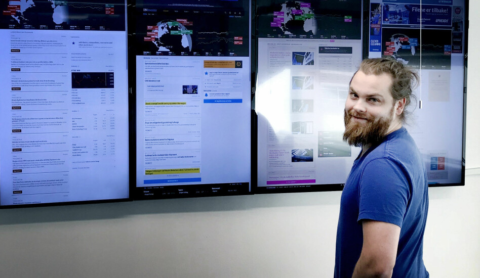 Fredrik Nøring starta og driver Norkon Computing Systems, som blant annet jobber med å levere finansdata i sanntid. 📸: Privat