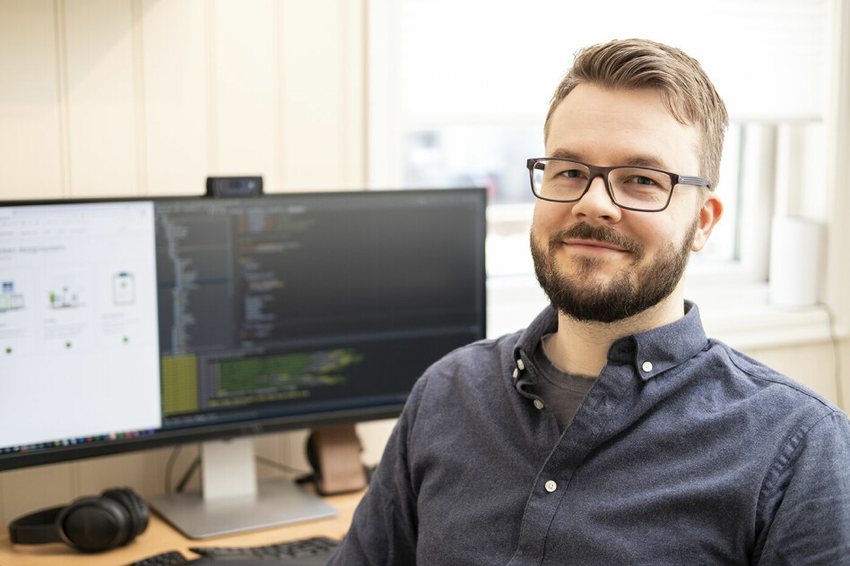 Tommy Johansen jobber for Husbanken fra hjemmekontoret, men starter snart i ny jobb hos Selvklart. 📸: Privat
