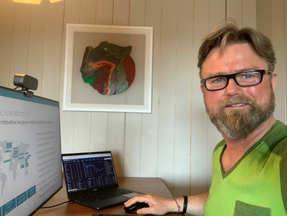 Investorkontakt Ståle Ytterdal hadde håpet på en enda større vekst for Nordic Semiconductor i 2021, noe som blir lammet av krisen. 📸: Privat