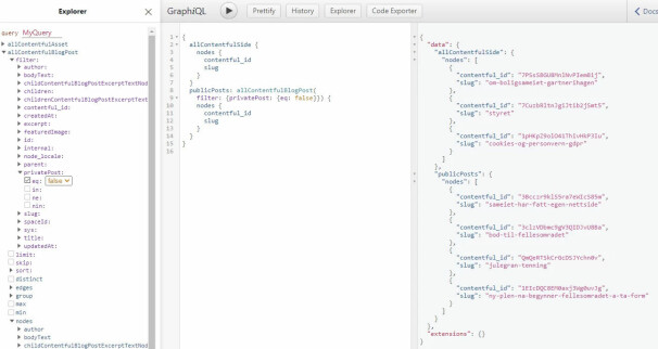 GraphiQL gir deg et enkelt og brukervennlig grensesnitt for å lage GraphQL-spørringene dine, skriver Kurt Lekanger.