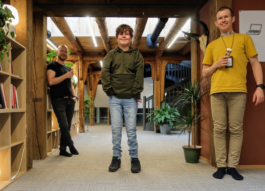 I episode seks som ennå ikke er ute, snakker duoen med Markus Frette Pedersen. 📸: Privat