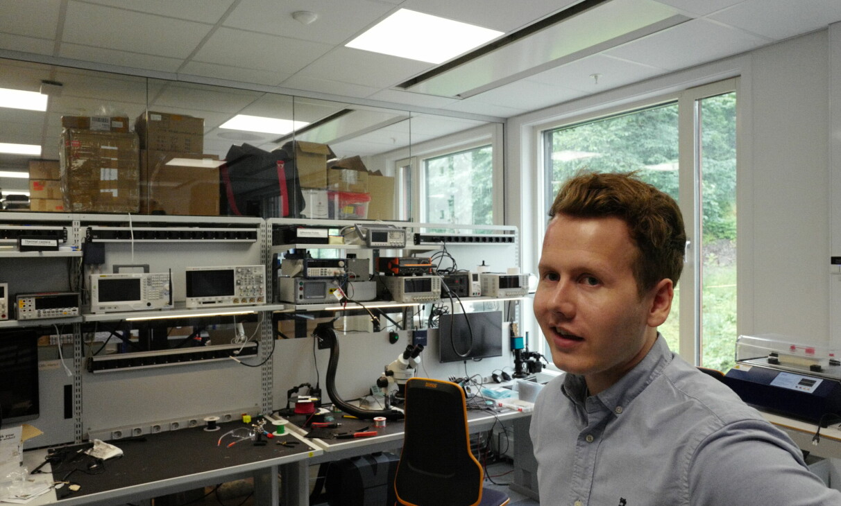 Disruptive Technology har en produsent i Tyskland, men er også selv i stand til å produsere sensorer på kontoret på Lysaker i Oslo. 📸: Isak Løve Pilskog Loe