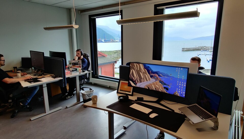Ikke verst utsikt fra kontoret i Mo i Rana. 📸: Privat