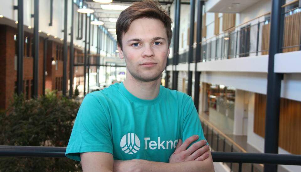 Erlend Hermansen på UiA. 📸: Tekna