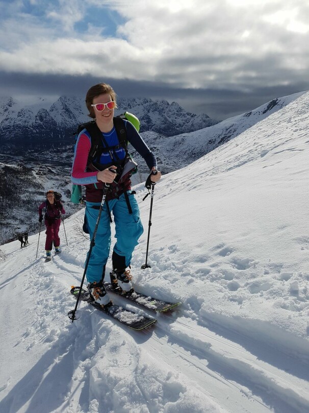 Tech lead og software developer Linn Vikre i Ordr på topptur. 📸: Privat