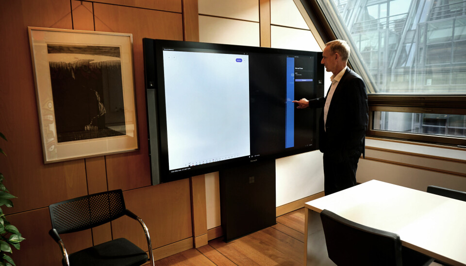 Det går i Microsoft-skyprodukter hos NBIM. Her fra kontoret til CTO Age Bakker. 📸: Jørgen Jacobsen