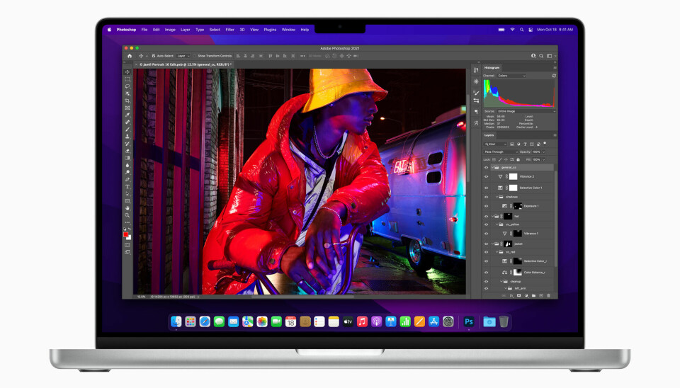 MacBook Pro 2021 har notch i skjermen. 📸: Apple