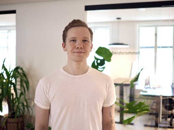 Fredrik Kvalvik har bytta ut barbersalongen med kontorene til Netlife i Bergen. 📸: Netlife