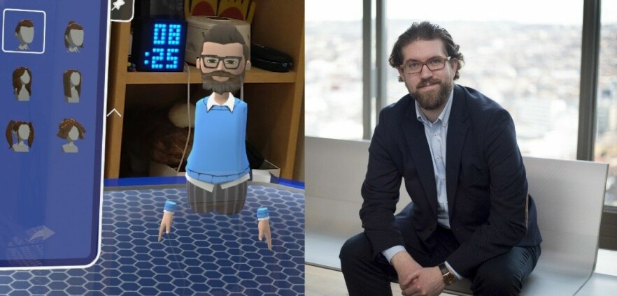 Scott Leaman i Mixed Reality og i person