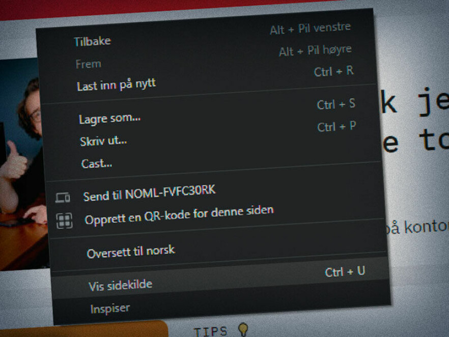 Å vise kildekoden til nettsider har vært helt standard funksjonalitet i nettlesere, men enkelte organisasjoner vil gjerne forby det.
