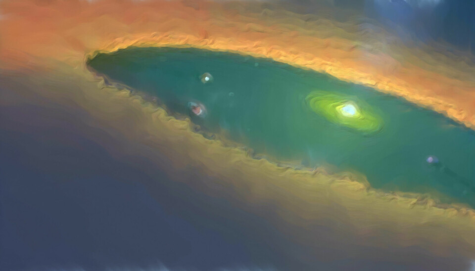 NFT-en Solar System 1 viser et alternativt univers der jorden enda ikke har blitt til. 🎨: Glenn Nor