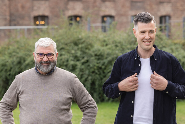 Svein I. Sørensen, CEO i selskapet Witted som Talented er en del av, sammen med sin CTO Isaac Gray. 📸: Talented