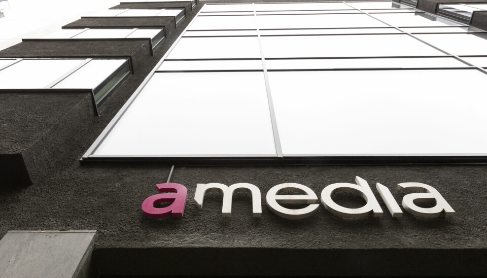 Hackerne har lagt igjen et visittkort med en lenke til et sted der Amedia kan gå i dialog med dem om et pengekrav. 📸: Gorm Kallestad / NTB