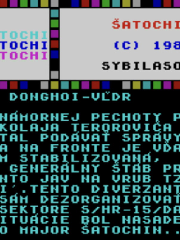 Spillene som blir oversatt i løpet av de neste to til tre årene vil utgjøre nesten alle videospill fra perioden med 8-bit datamaskiner i Slovakia. 📸: Skjermdump.
