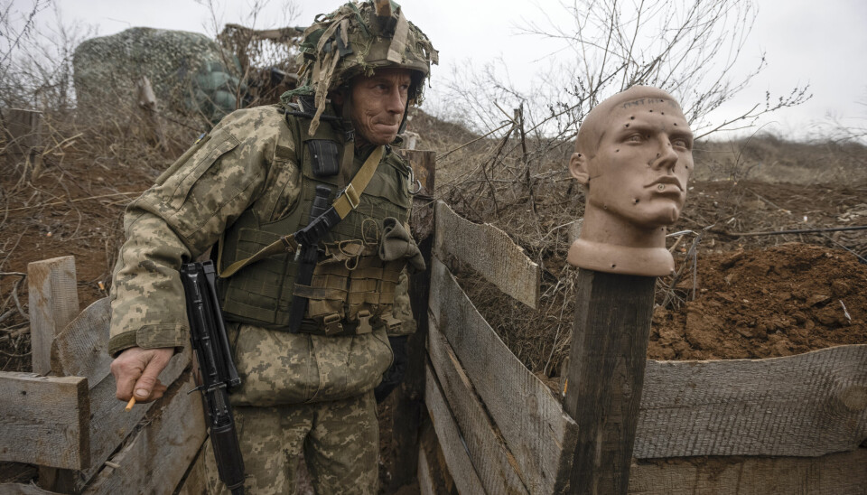 En ukrainsk soldat nær Donetsk tidligere i år. 📸: AP Photo / Andriy Dubchak