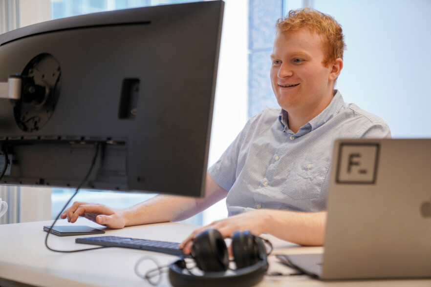 Joachim Dalen i Forte Digital lagde en utvidelse til Azure DevOps basert på andres publiserte kode. 📸: Forte Digital