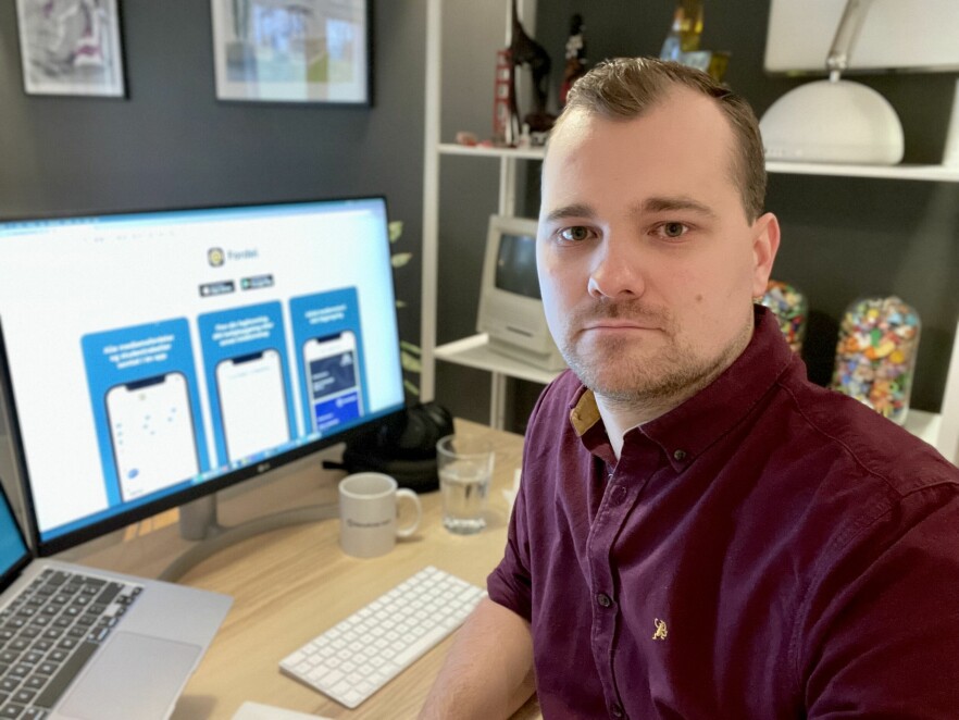 Tormund Gerhardsen bygger opp startupen Beneficial Apps AS, og trengte alternativer til Google Analytics. Det ble enda en tjeneste i porteføljen hans; GoCookieless.com. 📸: Privat