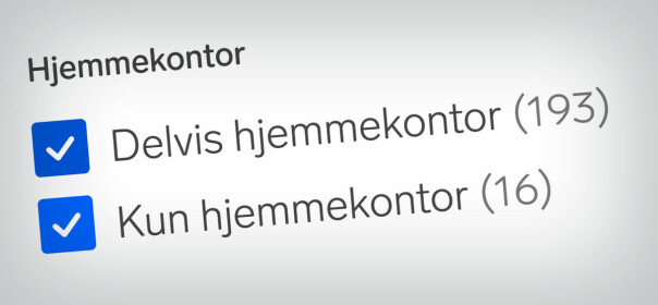 FINN sitt nye hjemmekontor-filter.