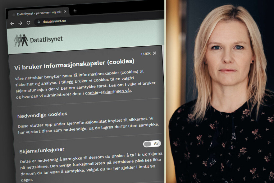 - Dette var ikke klart nok i erklæringen vår, innrømmer Guro Skåltveit i Datatilsynet om deres cookie-informasjon før kode24s spørsmål. Deres egne, hjemmelaga løsning bruker nemlig cookies til analyse. 📸: kode24 / Datatilsynet