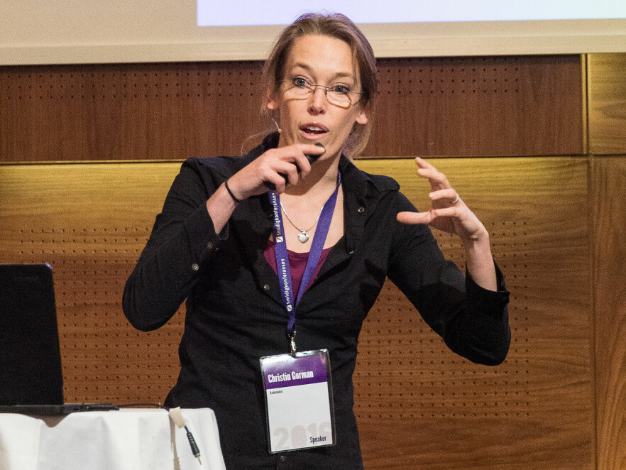 Christin Gorman i Kodemaker forteller om hvordan de sikrer seg at eventuell Stripe-nedetid ikke skaper for mye trøbbel i AMOI. 📸: Privat