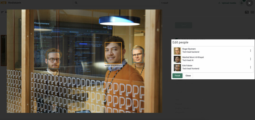 NTBs kunstige intelligens kan redusere tiden det tar å legge på metadata og øke mengden med relevant metadata, ifølge Tor Richardsen. 📸: NTB
