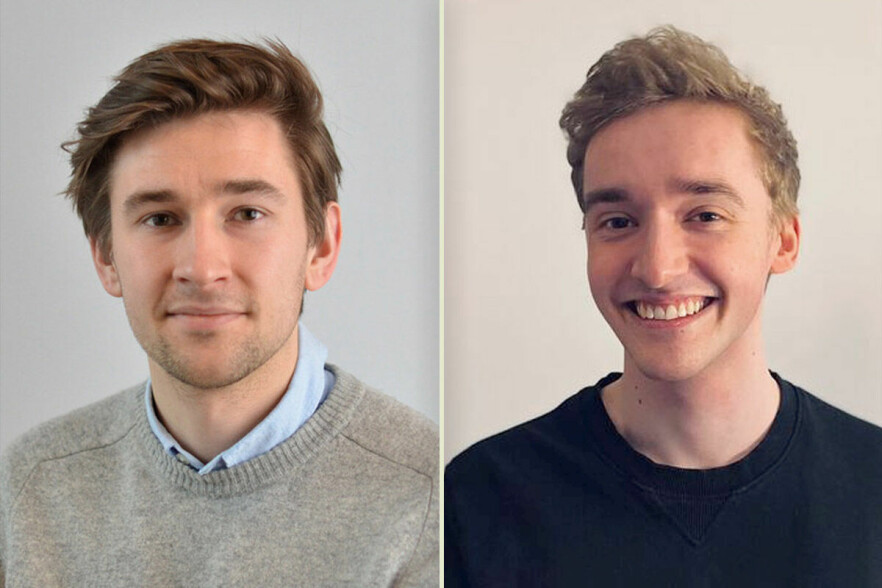Carl Bache (26) og Max Jacobsen (23) er ansatt i Computas NXT.