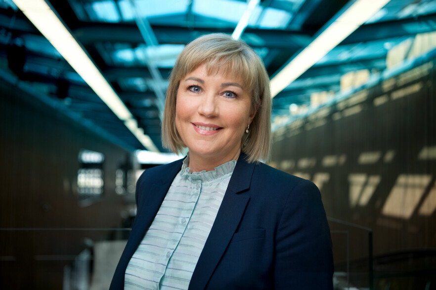 - Jeg tror det er avgjørende at vi som bransje endrer måten vi snakker om IT og teknologi på, skriver Camilla Sorknes, 'head of banking essentials' hos Tietoevry. 📸: Tietoevry