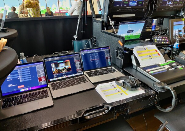 - Det hender også at jeg er til stede på arrangementer som bruker OiikuLive som plattform, hvor jeg styrer sendingen og drar i trådene underveis, forteller CTO Vemund M. Santi i OiikuLive. 📸: Privat