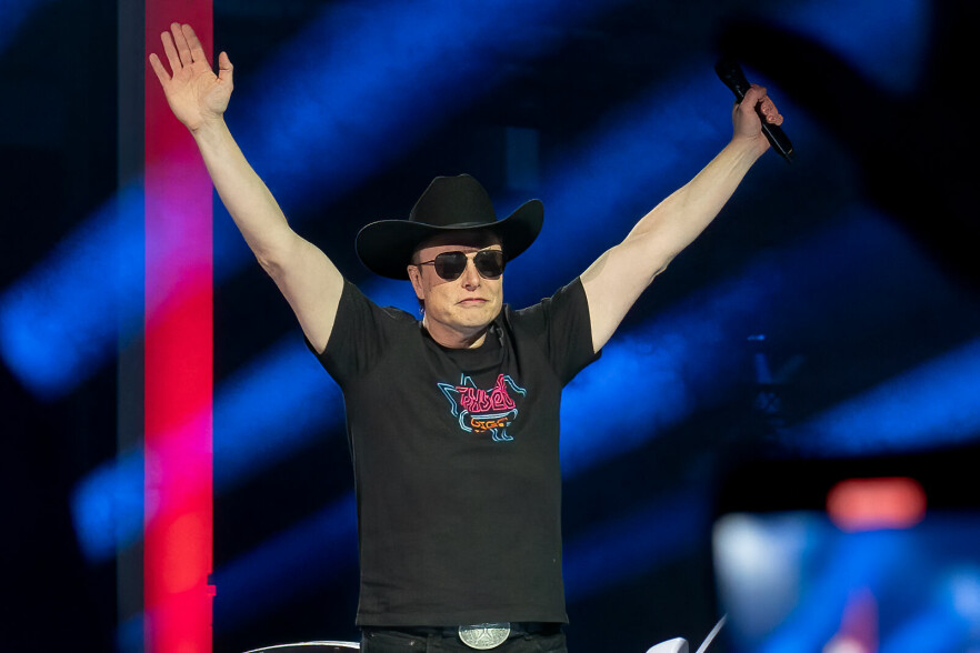 Tesla-sjef Elon Musk kjøper Twitter for en salgssum på 44 milliarder dollar. 📸: Suzanne Cordeiro/AFP
