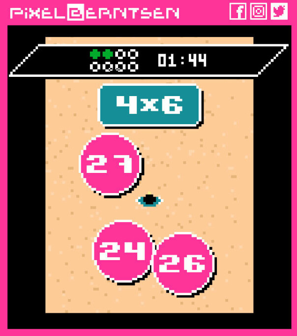 Squid Math tar utgangspunkt i rødt lys/grønt lys-leken fra Squid Game, bare med mer matte, og mindre blod. Med mindre du bruker en av juksekodene, da.