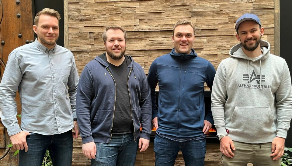 Fra venstre ser du Jonas Svendsen, Andreas Skomedal, Kenneth Isaksen og Daniel Meinecke. Andreas Dybdahl var ikke tilstede.