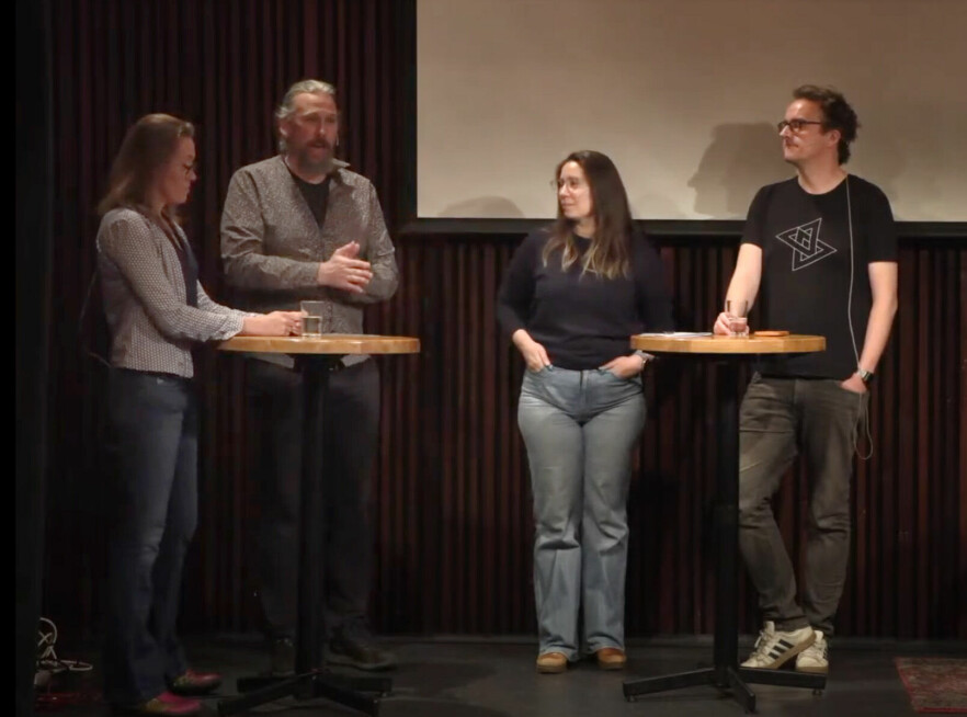 Christin Gorman, Johannes Brodwall, Trine Hardy og meg under årets IKT-konferansen, yo.